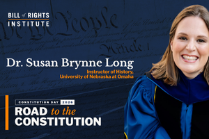 Dr. Susan Brynne Long, instructor at the University of Nebraska at Omaha, promotes Constitution Day 2026.