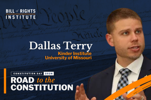 Dallas Terry speaking at the Bill of Rights Institute event for Constitution Day 2026, University of Missouri.