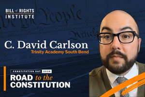 C. David Carlson speaking at the Constitution Day 2023 event for the Bill of Rights Institute.