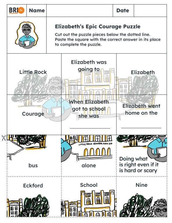 BRI Jr. K-3 social studies puzzle