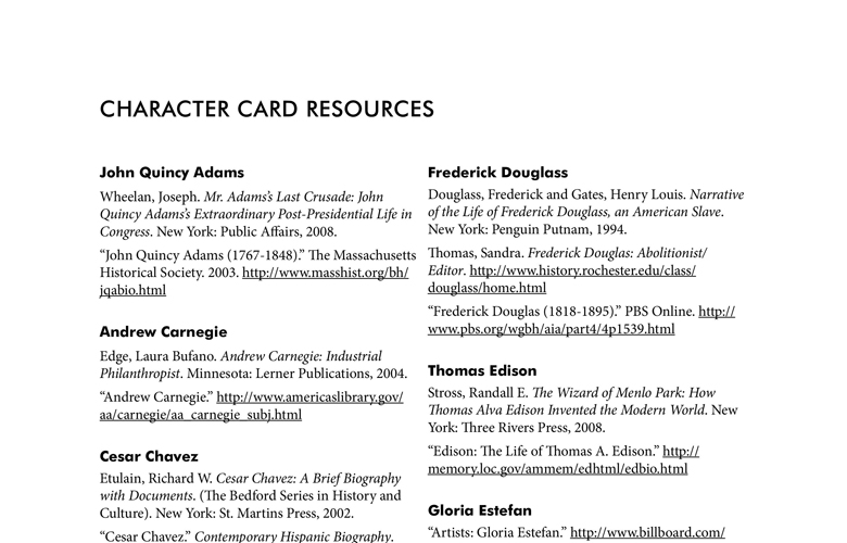 Character Card Resources | Bill of Rights Institute