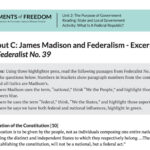 Primary Source: James Madison and Federalism - Excerpts from Federalist ...