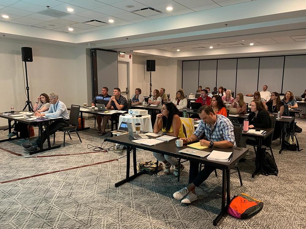 Educators attending a Bill of Rights Institute professional development event