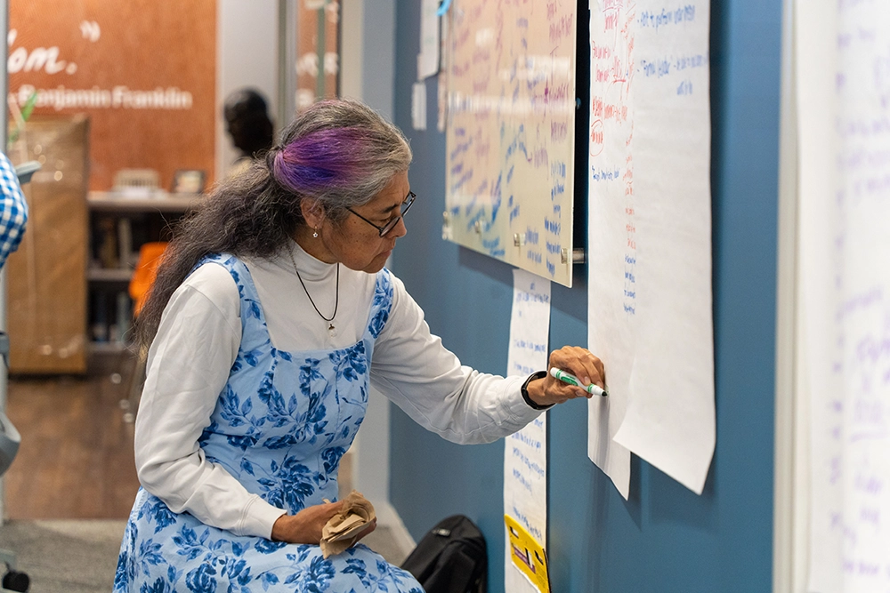 Educator participating in professional development