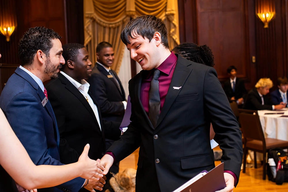 Student participating in a Bill of Rights Institute civic learning program