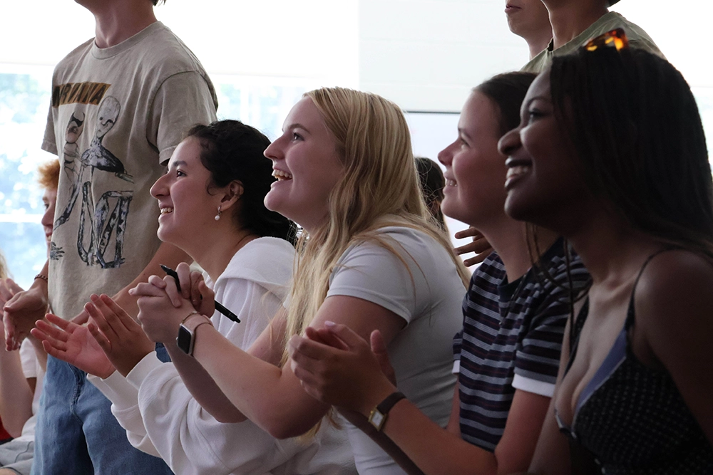 Students participating in a Bill of Rights Institute program